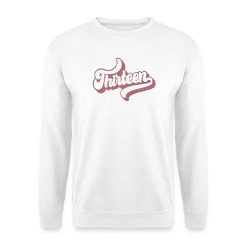 Treize 13e anniversaire pour les filles de 13 ans - Sweat-shirt Unisexe - blanc - Devant