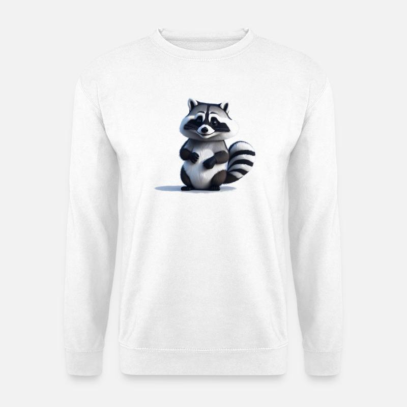 Waschbär - Unisex Pullover - Weiß