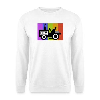 Motor Vehicle Organic Farmer Country Life Farmer Tractor - Unisex Sweatshirt - white - Front