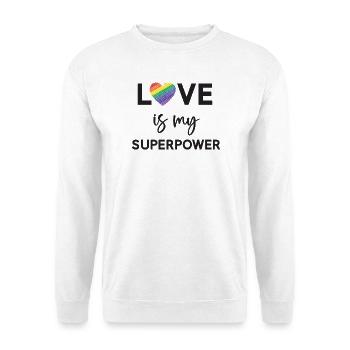 Pride Month - LGBTQ+ Love is My Superpower - Unisex Sweatshirt - white - Front