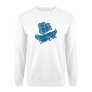 Segelboot Norddeutschland Seemann Matrose Kapitän - Unisex Pullover - Weiß - Vorne