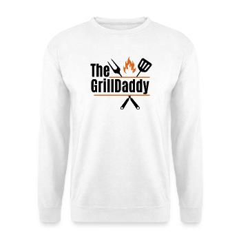 The GrillDaddy - Design Barbecue pour Papa - Sweat-shirt Unisexe - blanc - Devant