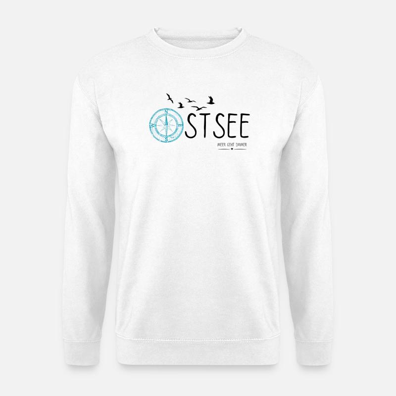 Ostseeliebe - Meerverliebt - Ostsee Shirt - Unisex Pullover - Weiß