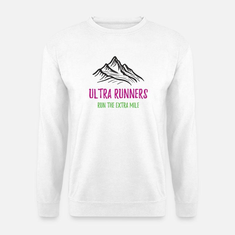 Ultraläufer laufen die Extrameile - Unisex Pullover - Weiß