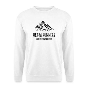Ultraläufer laufen die Extrameile - Unisex Pullover - Weiß - Vorne