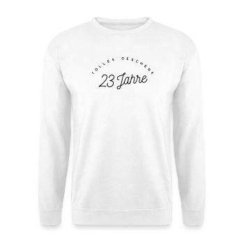 Tolles Geschenk 23 Jahre  - Unisex Pullover - Weiß - Vorne