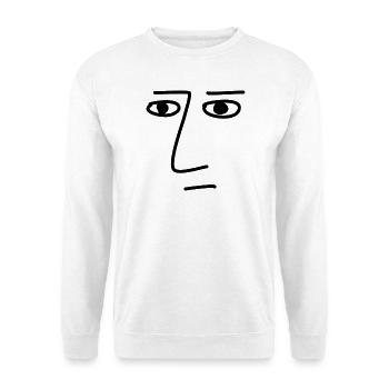 Art Face Künstler Mann - Unisex Pullover - Weiß - Vorne