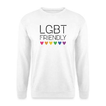 LGBT Friendly - Unisex Sweatshirt - white - Front