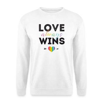 Pride Month LGBTQ - Love Always Wins - Unisex Sweatshirt - white - Front