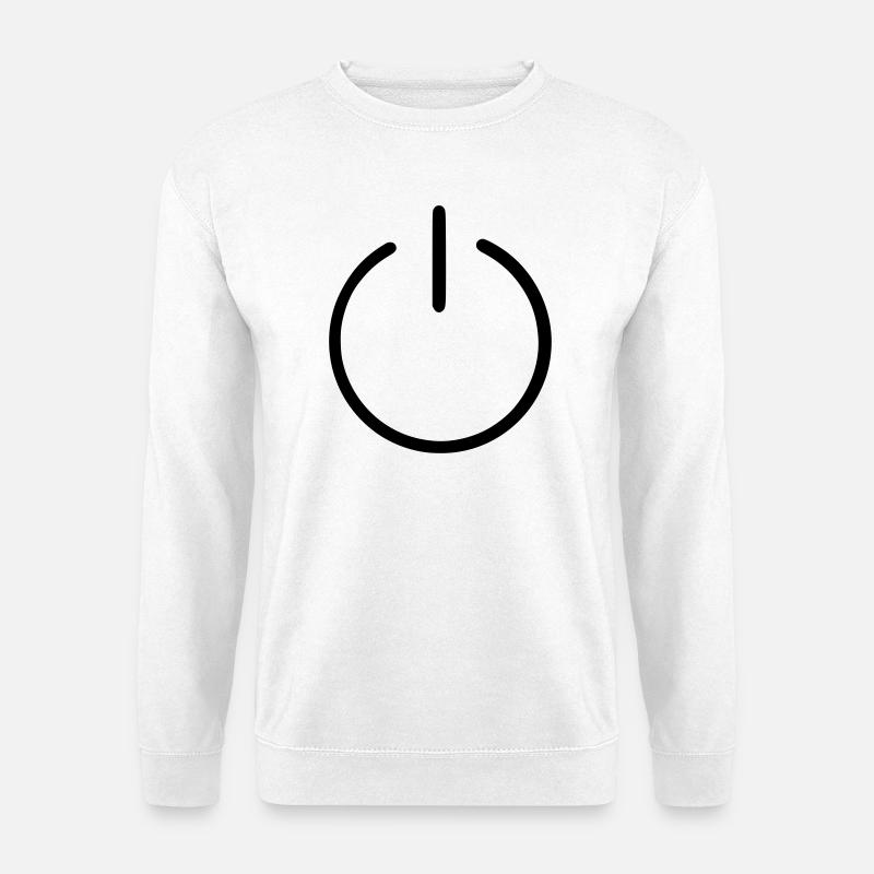 An Us Off Button - Unisex Sweatshirt - white