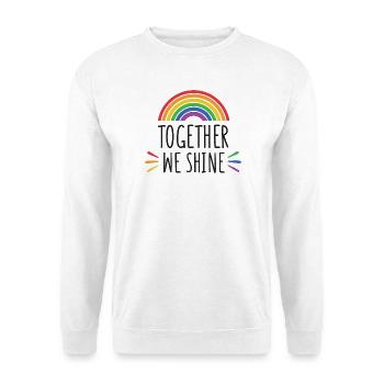 Mois de la fierté - Together We Shine - Sweat-shirt Unisexe - blanc - Devant
