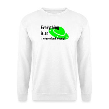 Ufo - Unisex Pullover - Weiß - Vorne