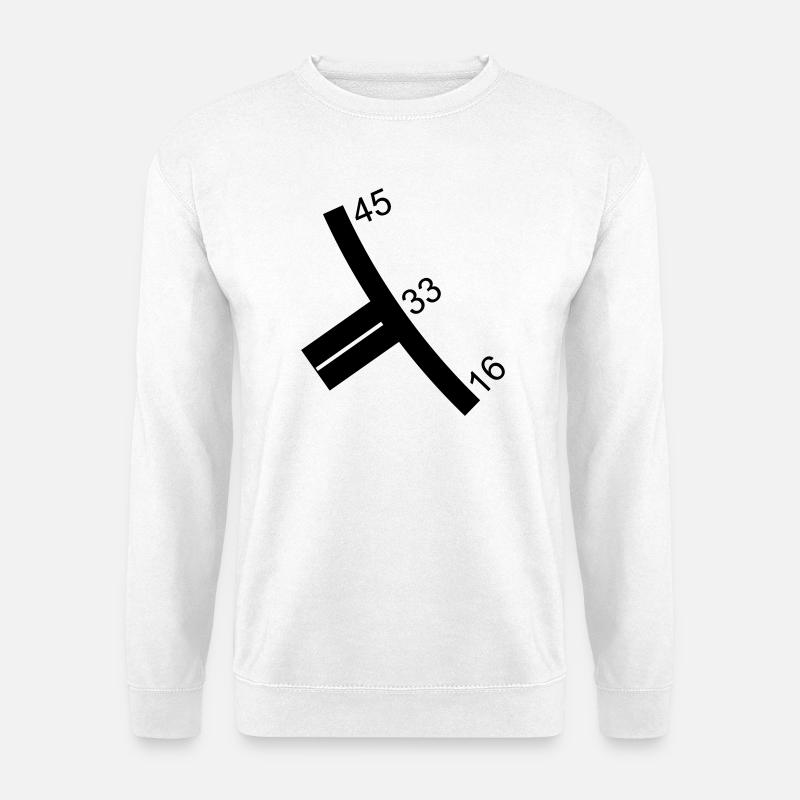 Turntable controller 45 33 16 - Unisex Sweatshirt - white