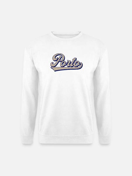 Porto Script Vintage Stil - Unisex Pullover - Weiß