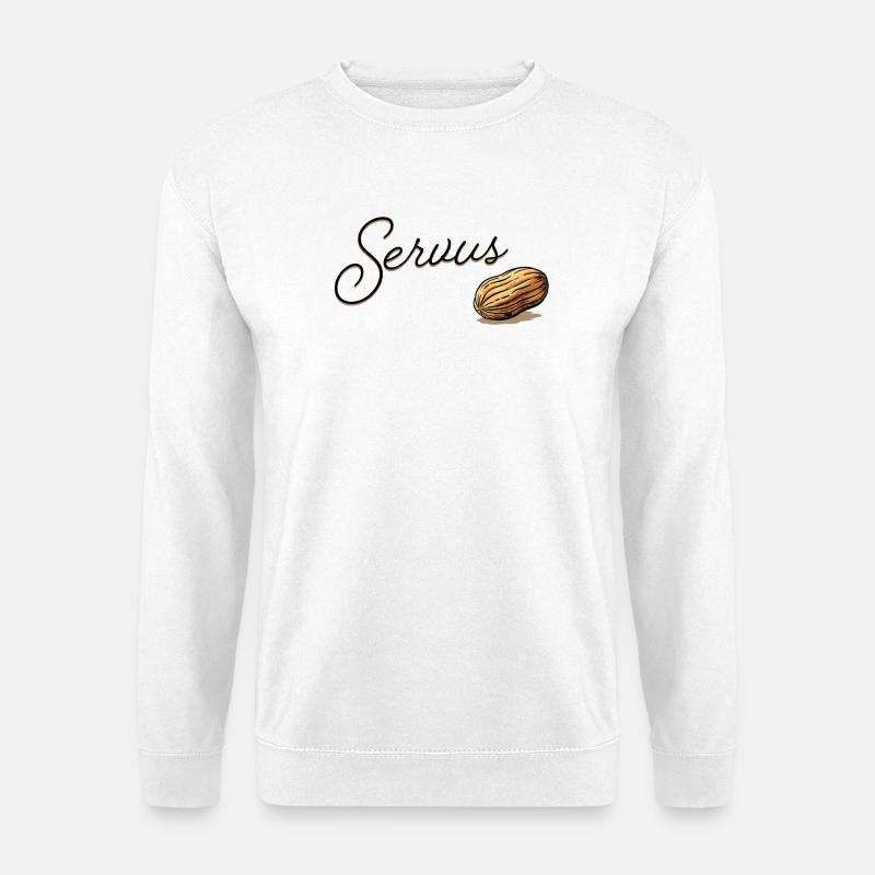 Serius Mandel Script Design - Unisex Pullover - Weiß