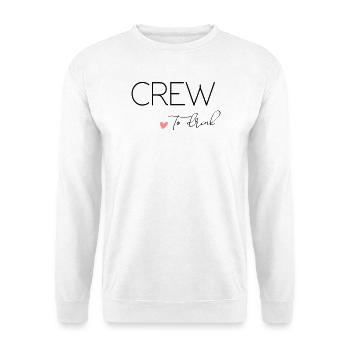 Bride to - Crew to drink! Customisable - Unisex Sweatshirt - white - Front