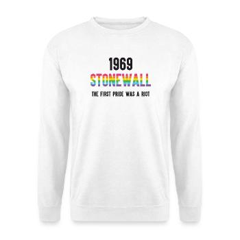 Stonewall 1969 - Der erste Stolz war ein Aufstand - Unisex Pullover - Weiß - Vorne