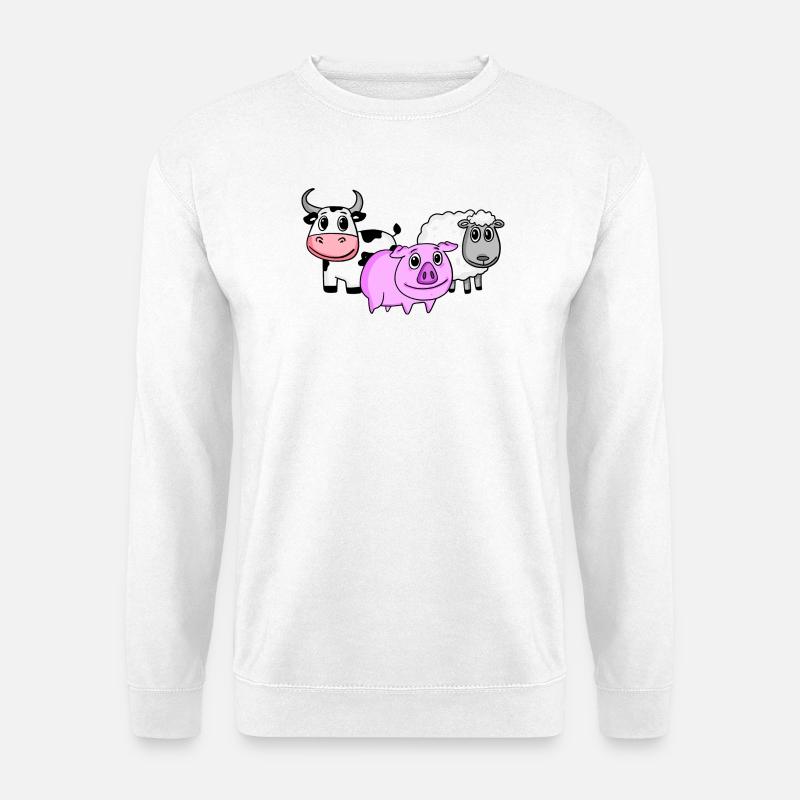 Cute animals - Unisex Sweatshirt - white