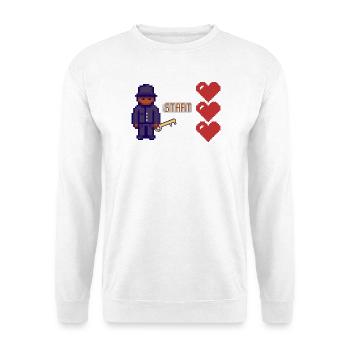 game love - Sweat-shirt Unisexe - blanc - Devant