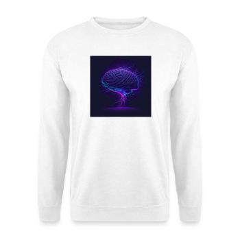 Cerveau - Sweat-shirt Unisexe - blanc - Devant