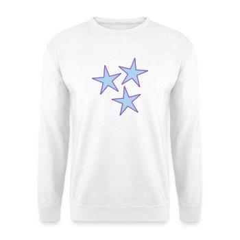 ETOILE. ETOILES. STAR. FÊTE. ANNIVERSAIRE. NOËL - Sweat-shirt Unisexe - blanc - Devant