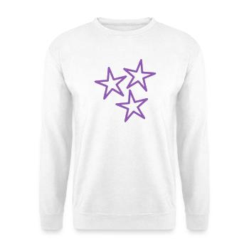 ETOILE. ETOILES. STAR. FÊTE. ANNIVERSAIRE. NOËL. - Sweat-shirt Unisexe - blanc - Devant