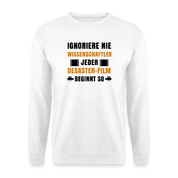 Binge Watching Filme Kino Movies Statement Kamera - Unisex Pullover - Weiß - Vorne