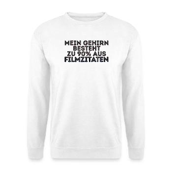 Filmabend Filme Movies Statement Streaming Serien - Unisex Pullover - Weiß - Vorne