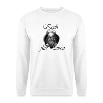 Koch fürs Leben - Unisex Pullover - Weiß - Vorne