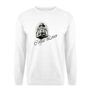 Amateur de café - Sweat-shirt Unisexe - blanc - Devant