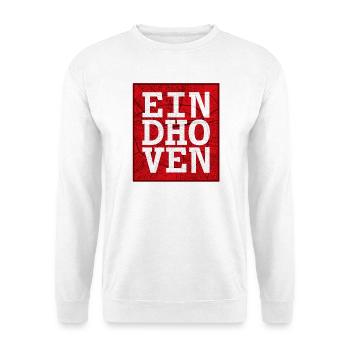 Eindhoven capital letters on city map - Unisex Sweatshirt - white - Front