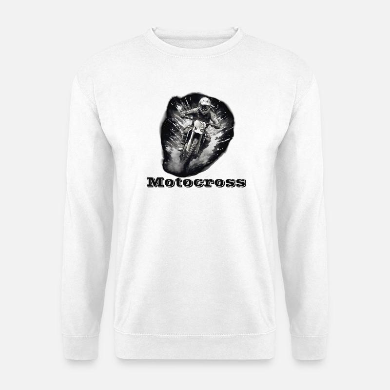 Motocross - Unisex Pullover - Weiß