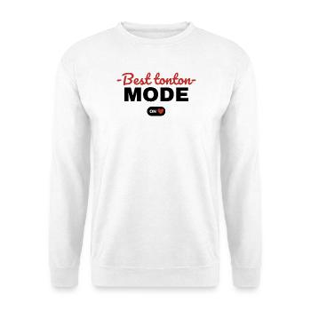 Cadeau 'Best Tonton, Mode On', pour Tontons - Sweat-shirt Unisexe - blanc - Devant