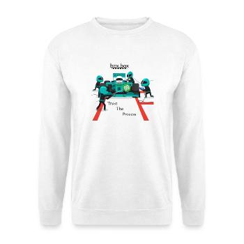 trust the process - Sweat-shirt Unisexe - blanc - Devant