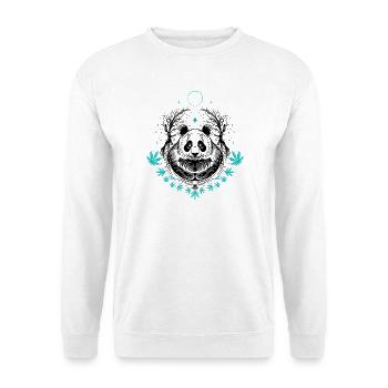 Panda Panda Bear Tattoo with Bamboo - Unisex Sweatshirt - white - Front