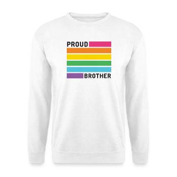 Pride Month LGBT - Proud Brother - Unisex Sweatshirt - white - Front