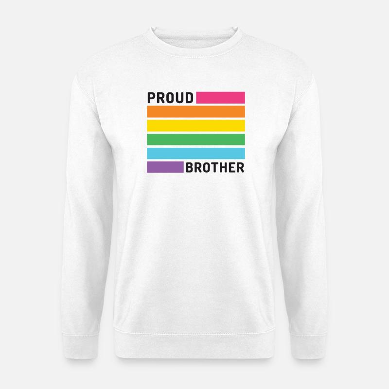 Pride Month LGBT - Stolzer Bruder - Unisex Pullover - Weiß