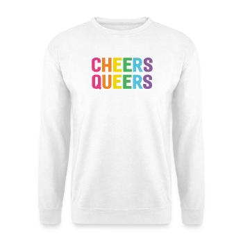 LGBTQ Cheers Queers - Unisex Sweatshirt - white - Front