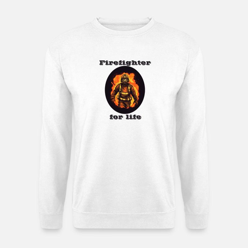 Firefighter for life - Unisex Pullover - Weiß