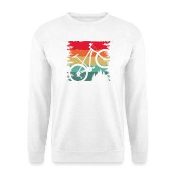 Rainbow Ride Bicycle - Unisex Sweatshirt - white - Front