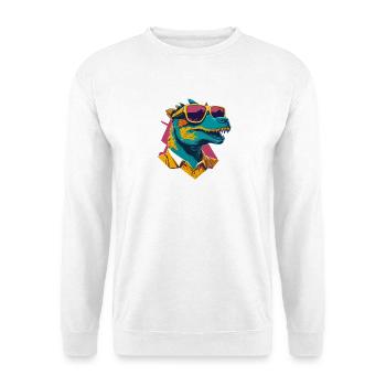 Dino Cool: Retro Ornithopods T-Shirt - Unisex Sweatshirt - white - Front