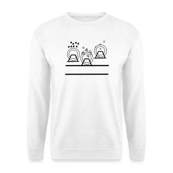 Dishwasher logo with space for your own name dishwasher - Unisex Sweatshirt - white - Front