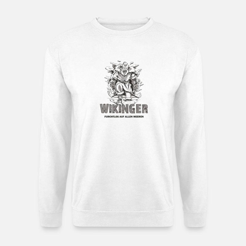 Wikinger Design - Unisex Pullover - Weiß