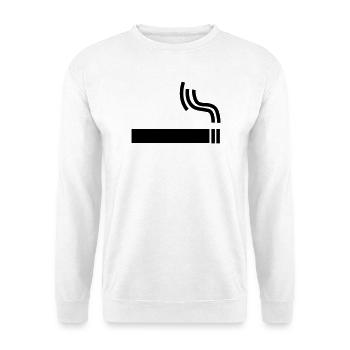 Cigarette Pause cigarette - Sweat-shirt Unisexe - blanc - Devant