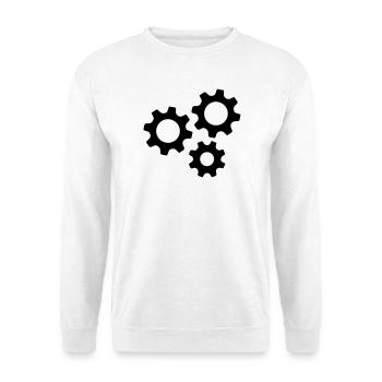 Gear Gearwheel Machines Work - Unisex Sweatshirt - white - Front