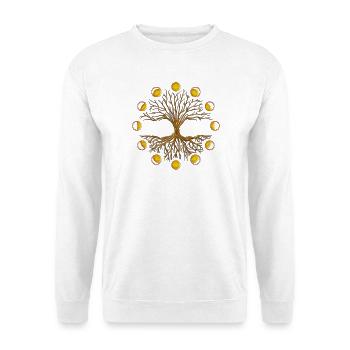 Der Baum des Lebens mit Monden. - Unisex Pullover - Weiß - Vorne