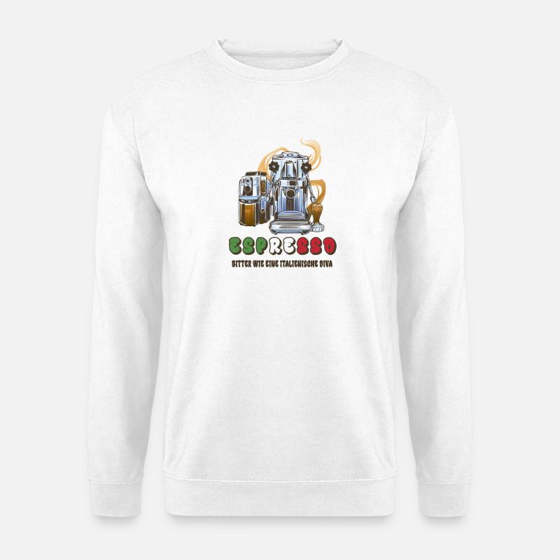 Espresso Italien Design - Unisex Pullover - Weiß