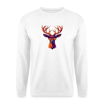 Retro Deer Revolt - Unisex Sweatshirt - white - Front
