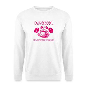Espresso Design - Unisex Pullover - Weiß - Vorne