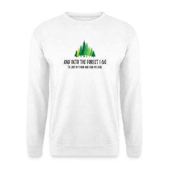 Et je vais dans la forêt - Sweat-shirt Unisexe - blanc - Devant